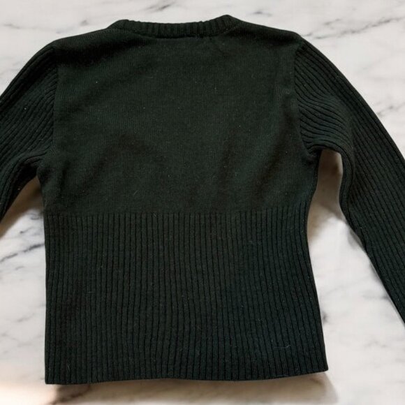 Vintage Freeman T. Porter Green Ribbed Wool Sweater No Size XS/S/M/L - Picture 10 of 10